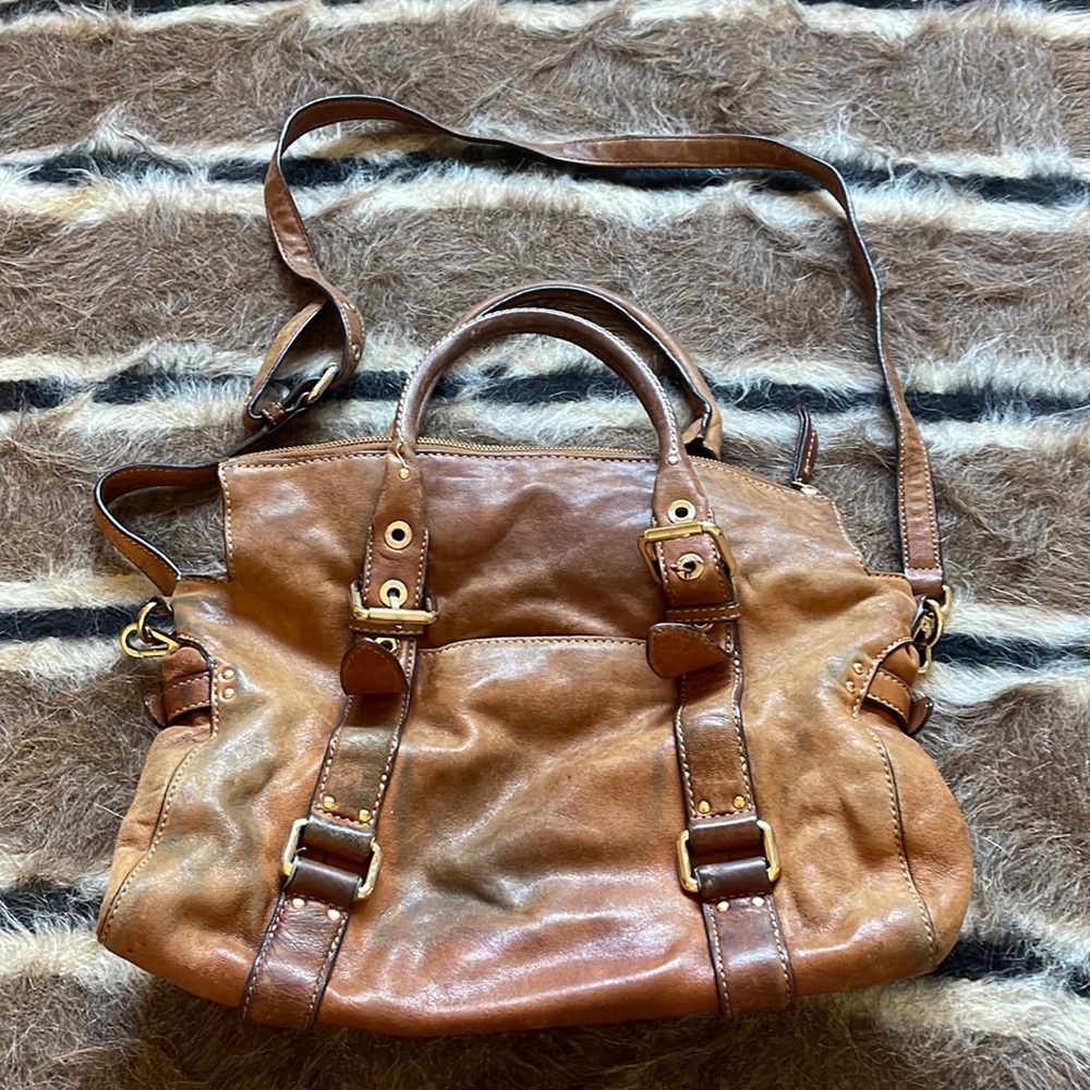 Michael Kors satchel in brown leather
